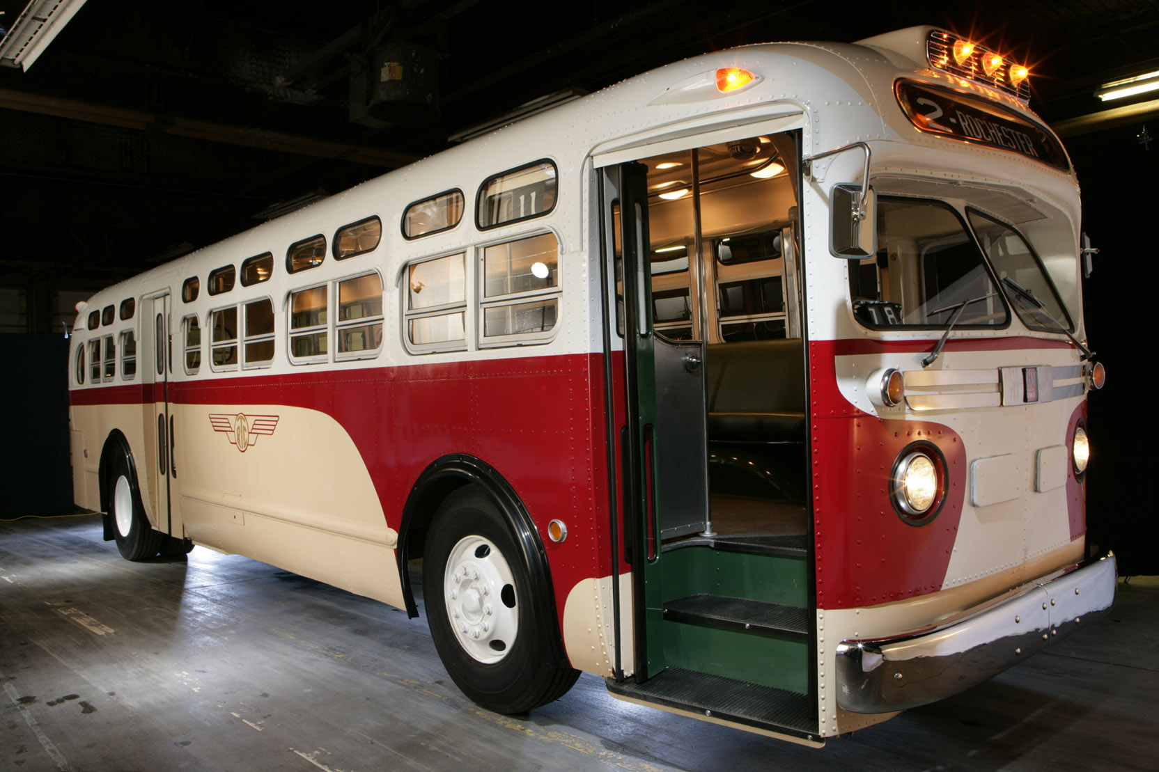 full image of historic bus